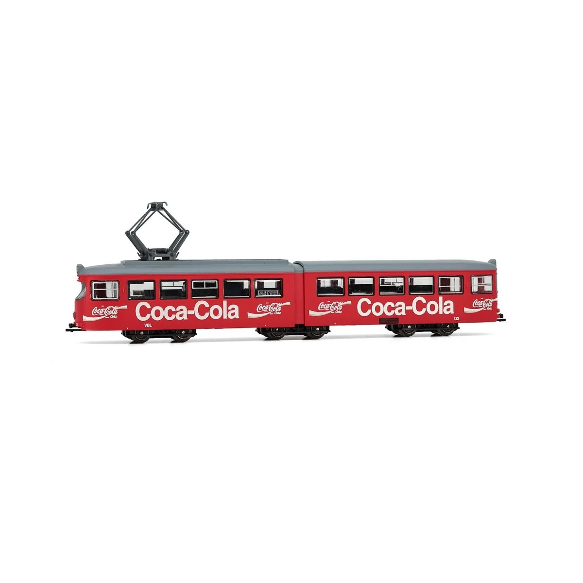 Arnold HN2605D Duewag GT6 electric railcar tram, "Coca Cola" livery...