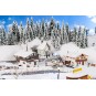 Faller_190142-Faller 190142 Model Kit, Winter in the Mountains Promotional Set