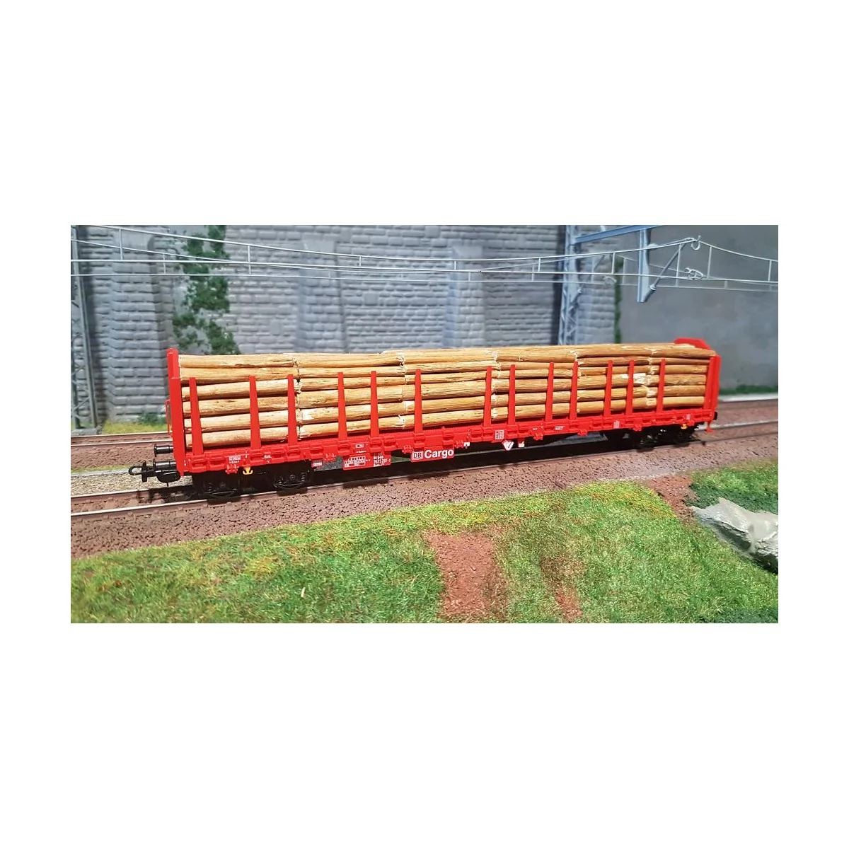 Piko 54339 Log wagon with bogies, DB - Piko_54339