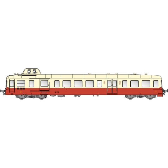 Lsm_10133-LS Models 10133 XBD 3846 Railcar, Picasso, Red/Cream, RG, 2nd Class, Mohon