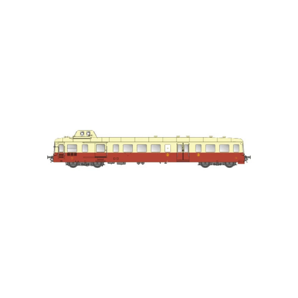 LS Models 10119 Autorail XBD 3943, Picasso, Rouge/Crème, 2ème classe, Nice Ls models Lsm_10119 - 4