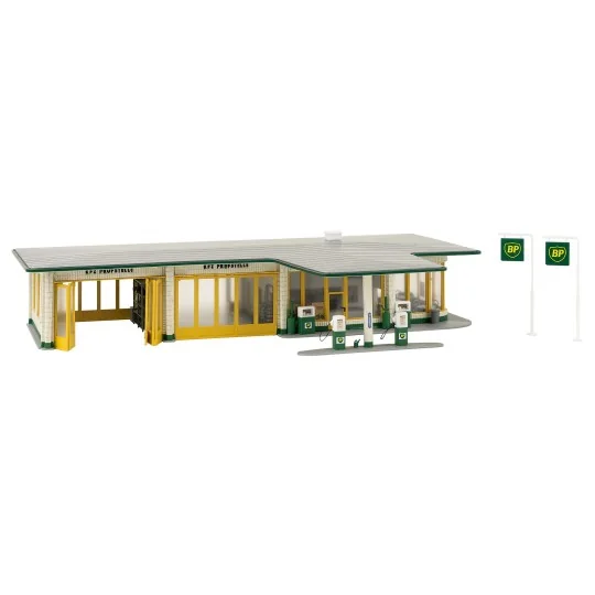 Faller 130592 Model Kit, Large BP Service Station Faller_130592-Faller 130592 Model Kit, Large BP Service Station