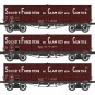 WB-852-Ree Modeles WB852 Set de 3 wagons TP Tombereau, SNCF, Haut Clamecy