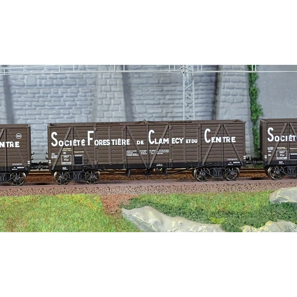 Ree Modeles WB852 Set of 3 tipper wagons, SNCF, Haut Clamecy - WB-852