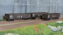 Ree Modeles WB854 Set de 3 wagons TP Tombereau, SNCF, SGW Ree Modeles WB-854 - 1