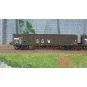 Ree Modeles WB854 Set of 3 Construction Wagons, Dump Truck, SNCF, SGW WB-854-Ree Modeles WB854 Set of 3 Construction Wagons, Dump Truck, SNCF, SGW