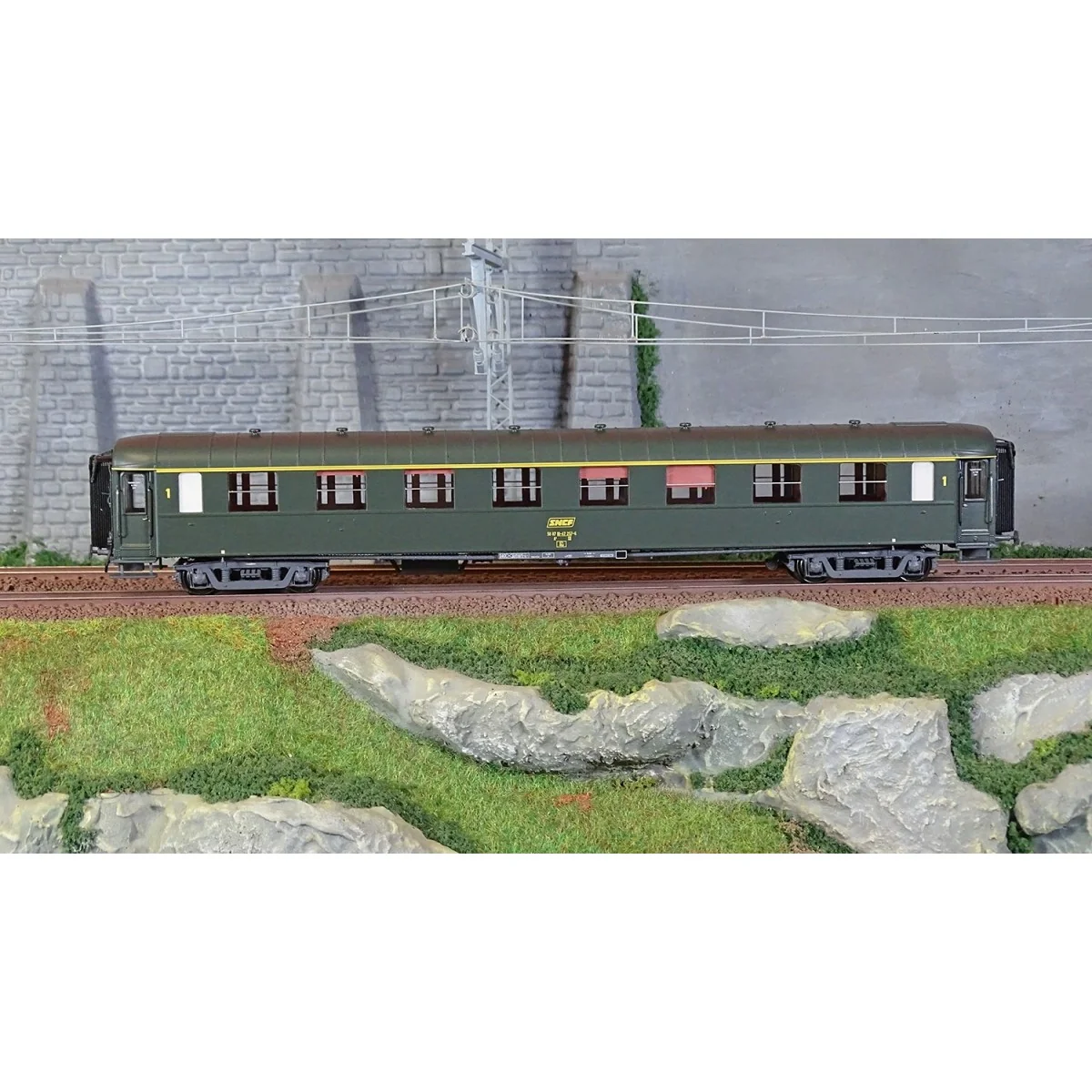 Models Word 40942 Voiture OCEM PL, A8, Verte, UIC Models World MW_40942 - 2