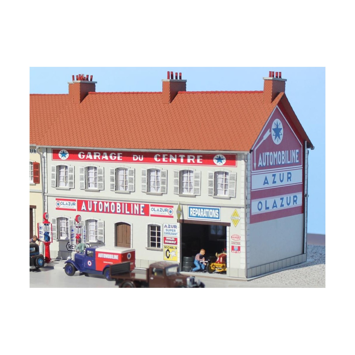 Sai 050 Garage du Centre Automobiline - Renault and repair shop, 19...