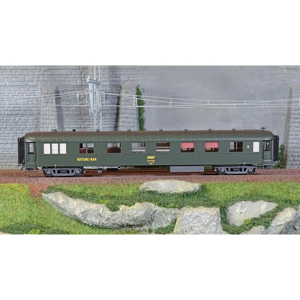 Models Word 40945 OCEM PL, B3r, Green, UIC, Snack Bar Car - MW_40945