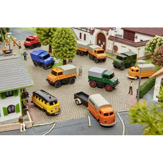 500504125-Mercedes Unimog U406 communal 2.4GHz RTR 1/87 Carson
