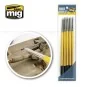 Set de 5 pinceaux caoutchouc Mig AMMO - MIG Jimenez A.MIG-7606 - 1 A.MIG-7606-Set de 5 pinceaux caoutchouc Mig - A.MIG-7606