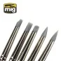 Set de 5 pinceaux caoutchouc Mig AMMO - MIG Jimenez A.MIG-7606 - 3 A.MIG-7606-Set de 5 pinceaux caoutchouc Mig - A.MIG-7606
