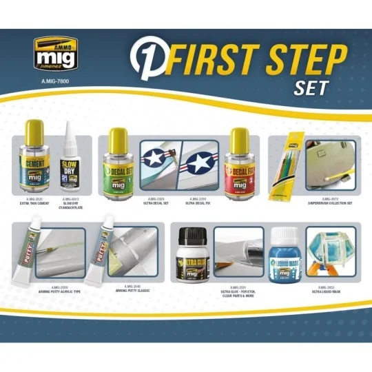 A.MIG-7800-First Steps Mig Model Making Tool Set - A.MIG-7800