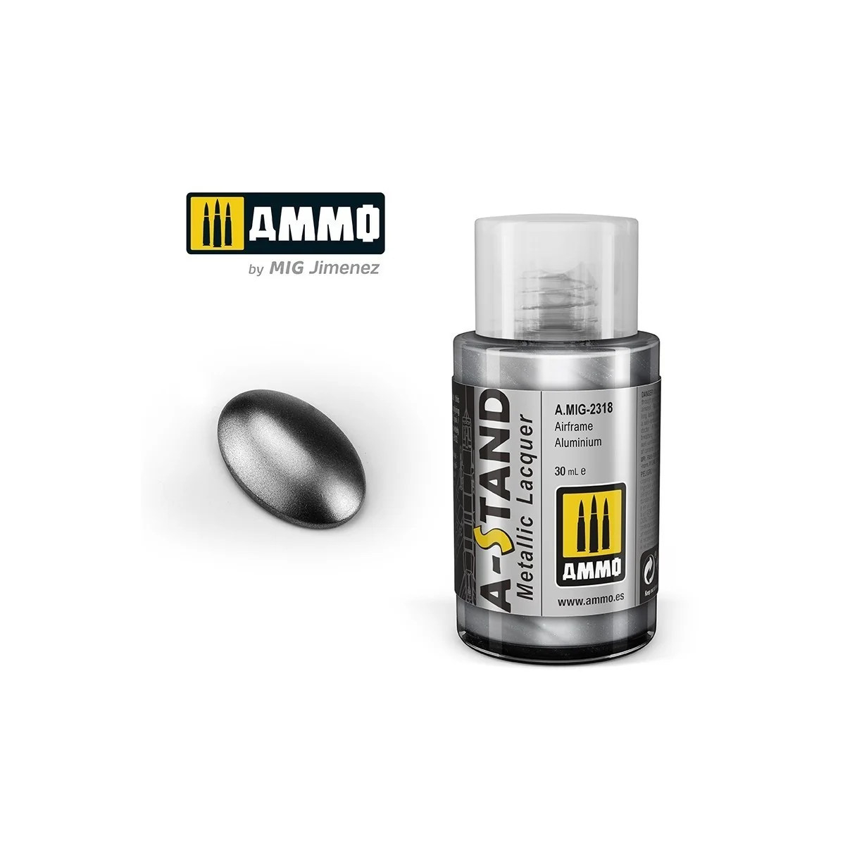 A-STAND Airframe Aluminum Paint 30ml Mig