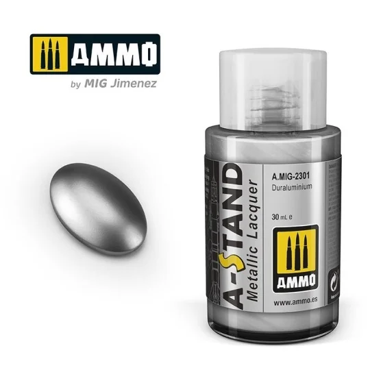 Peinture A-STAND Duraluminium 30ml Mig AMMO - MIG Jimenez A.MIG-2301 - 1 A.MIG-2301-Peinture A-STAND Duraluminium 30ml Mig - A.MIG-2301