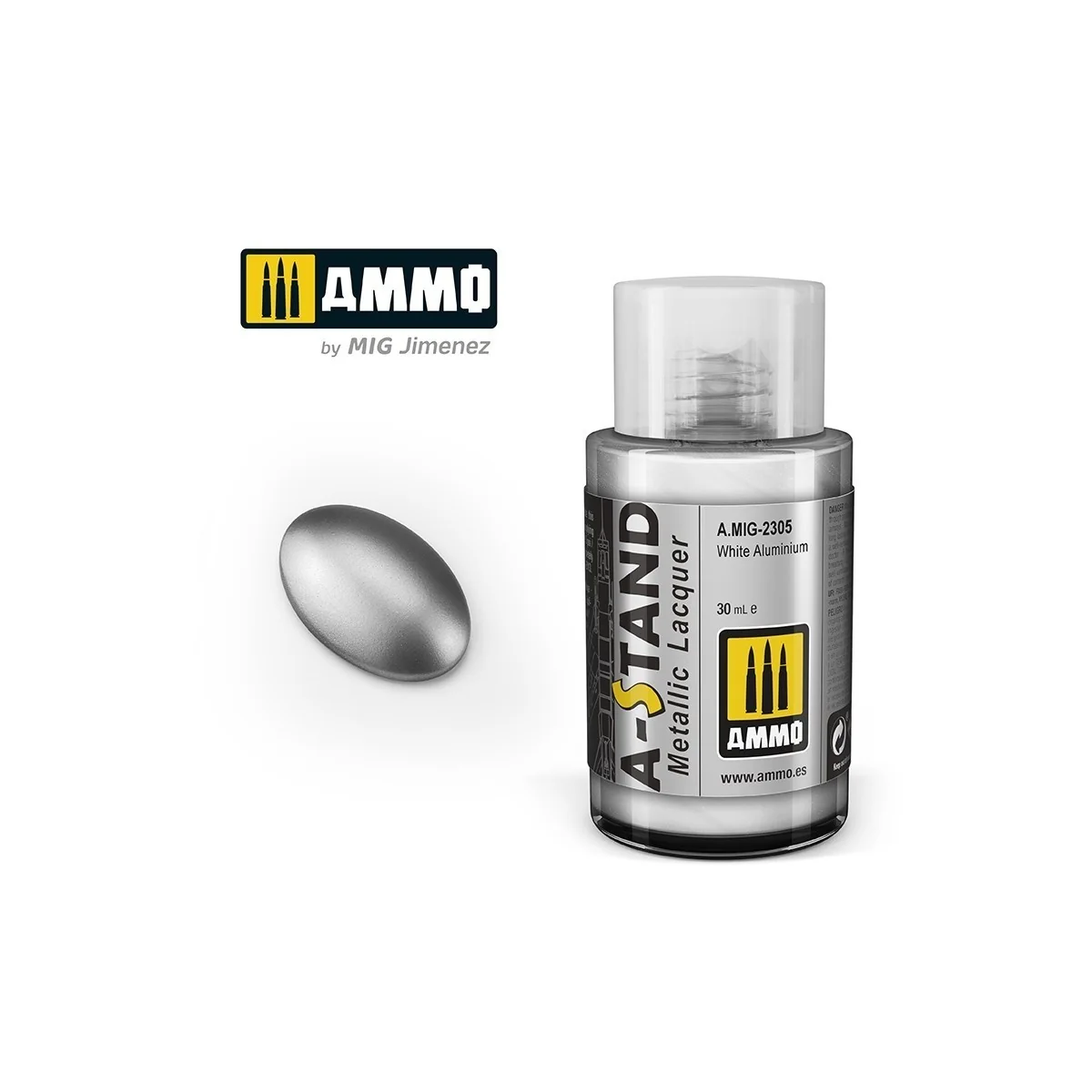 A-STAND White Aluminum Paint 30ml Mig