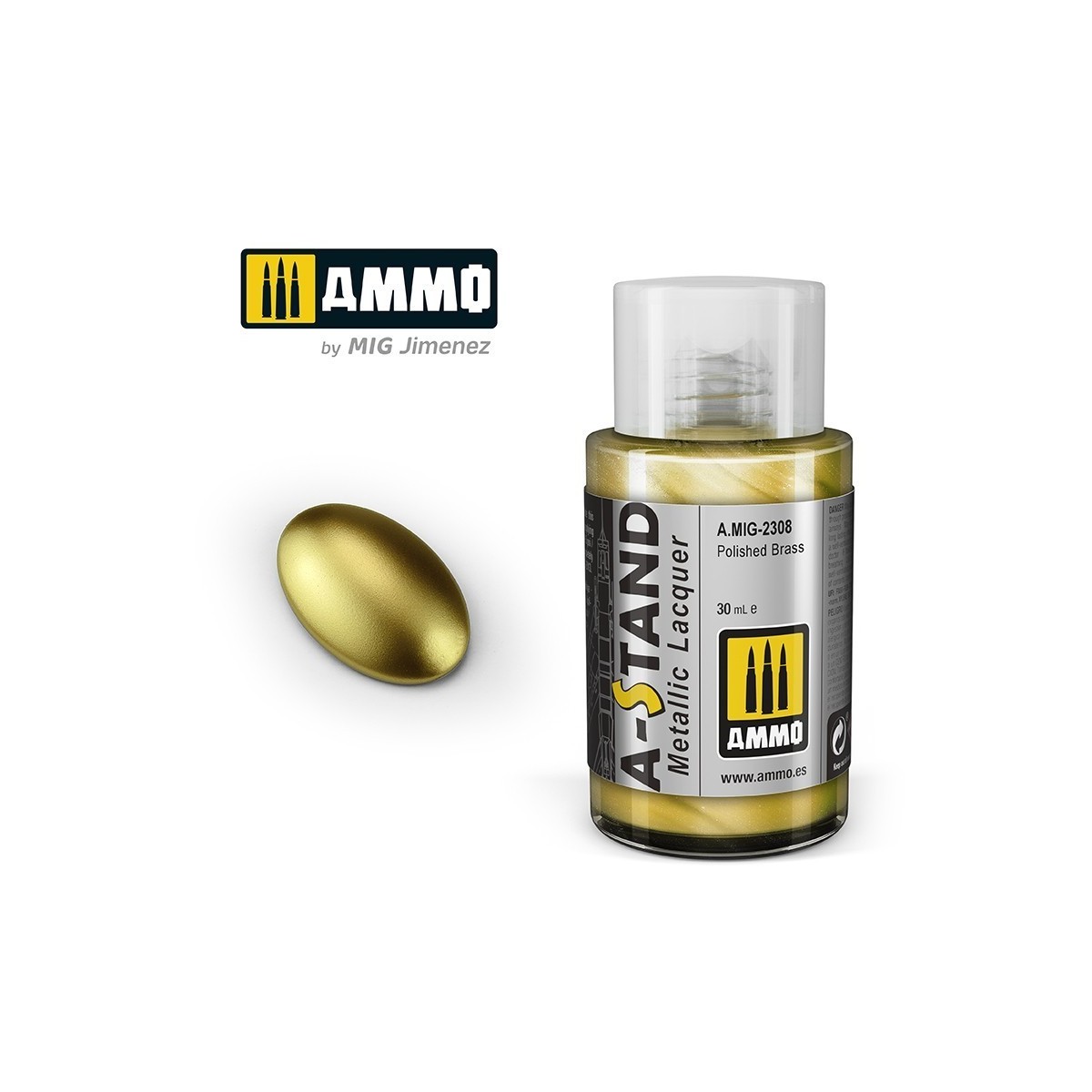 Peinture A-STAND Laiton poli 30ml Mig AMMO - MIG Jimenez A.MIG-2308 - 1