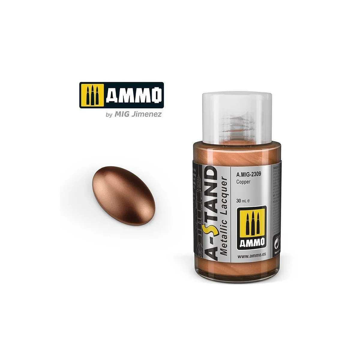 Peinture A-STAND Cuivre 30ml Mig AMMO - MIG Jimenez A.MIG-2309 - 1 Peinture A-STAND Cuivre 30ml Mig AMMO - MIG Jimenez A.MIG-2309 - 1
