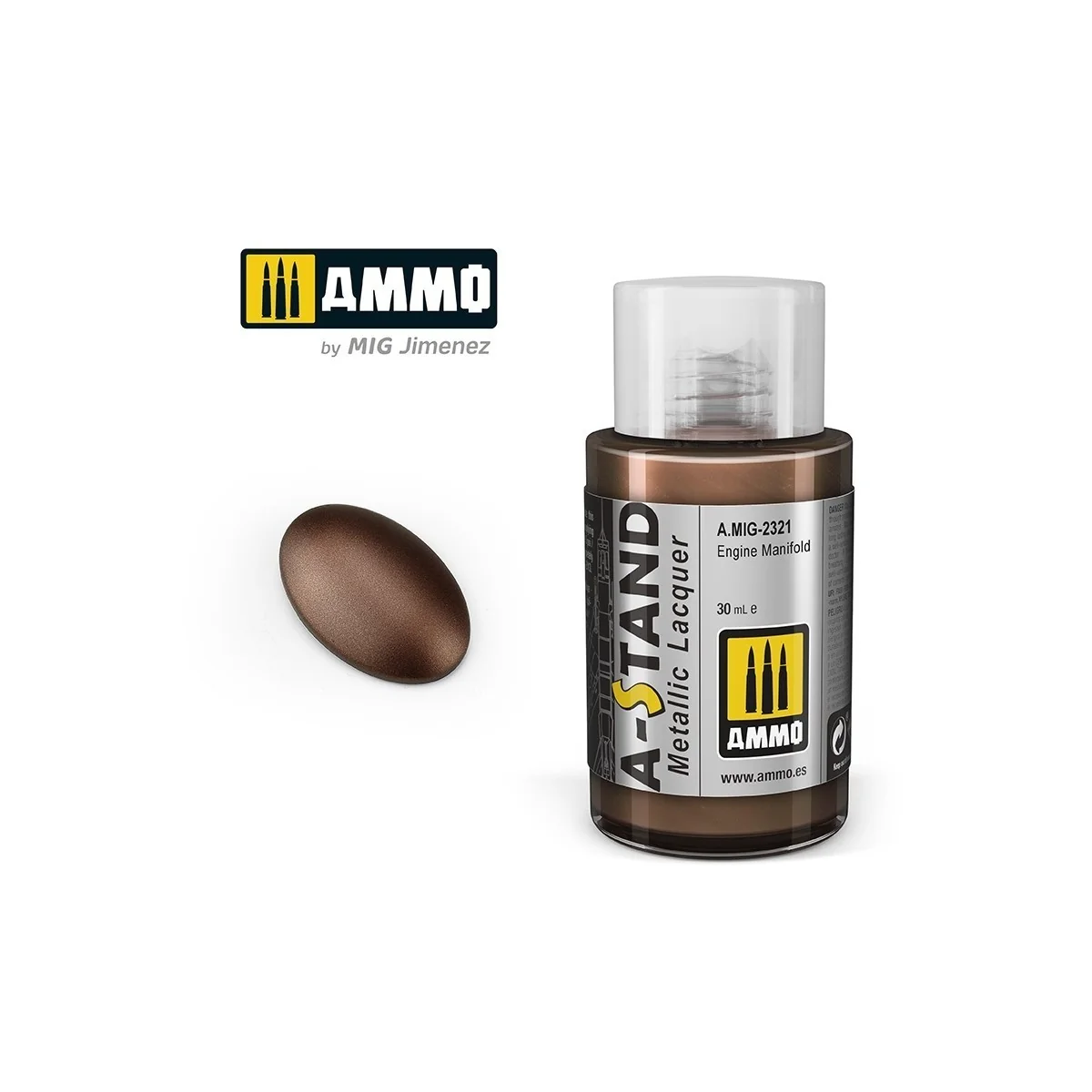 Peinture A-STAND Collecteur de moteur 30ml Mig AMMO - MIG Jimenez A.MIG-2321 - 1