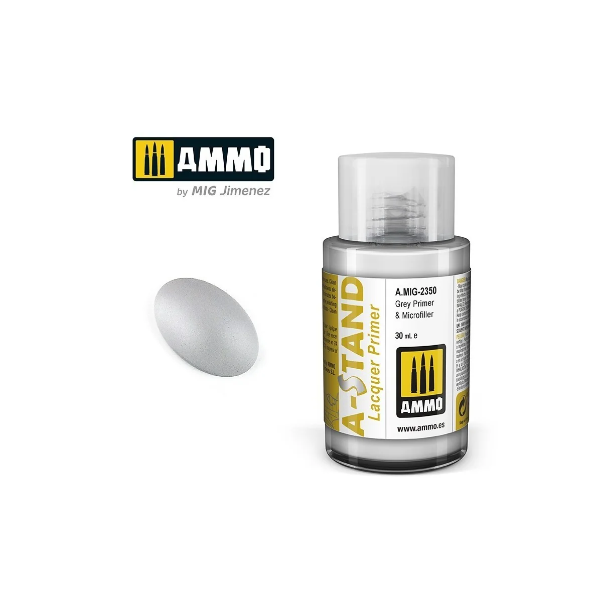 Peinture A-STAND Apprêt et microcharge gris 30ml Mig AMMO - MIG Jimenez A.MIG-2350 - 1