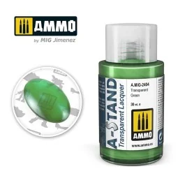 A-STAND Transparent Green Paint 30ml Mig - A.MIG-2404