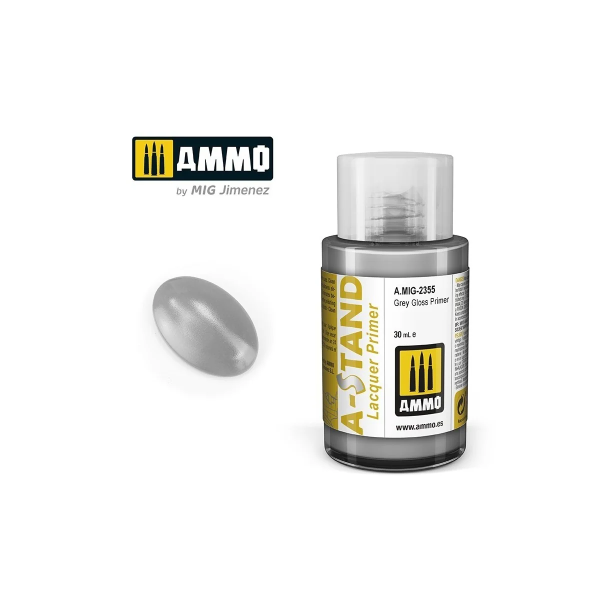 Peinture A-STAND Apprêt blanc brillant 30ml Mig AMMO - MIG Jimenez A.MIG-2356 - 1