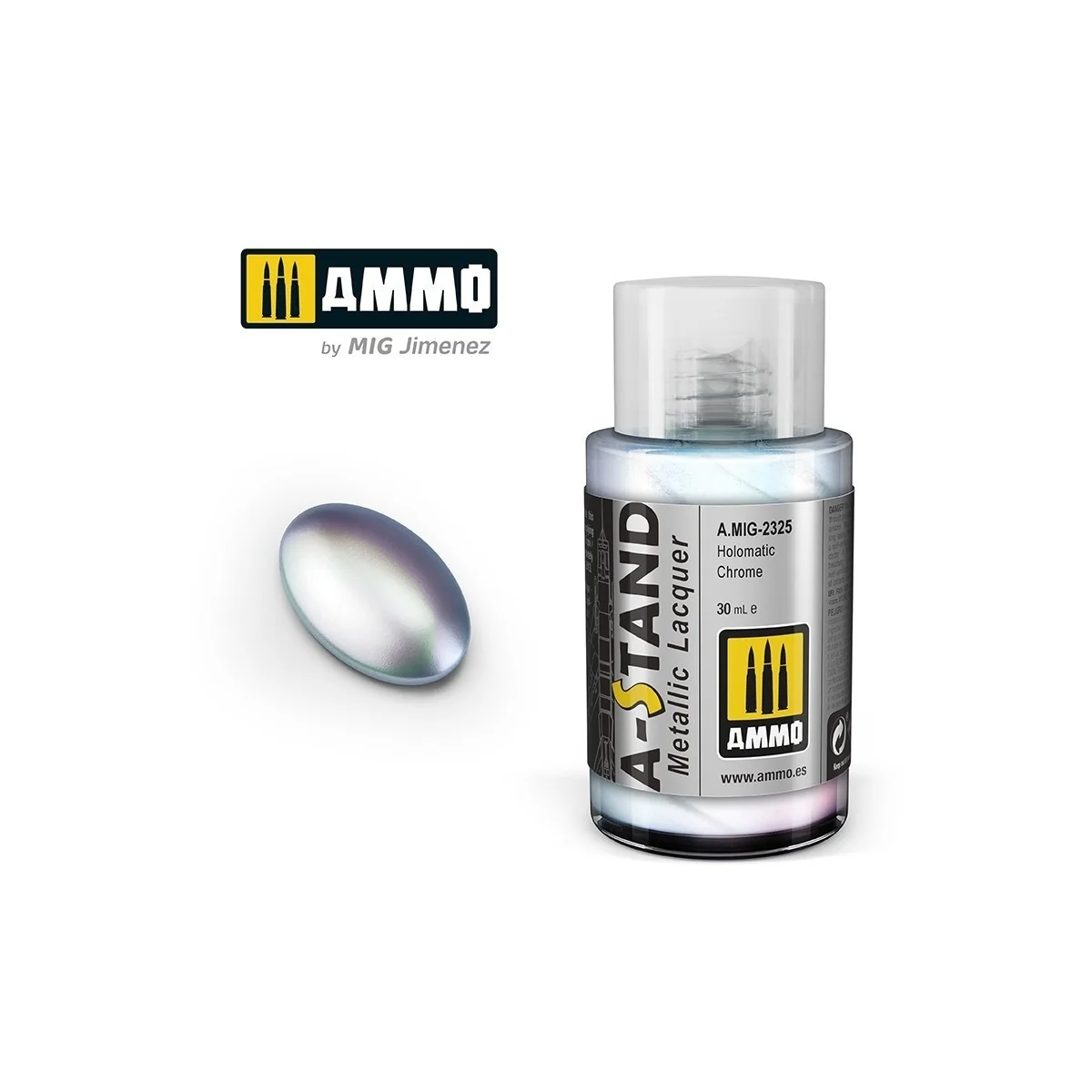 Peinture A-STAND Holomatic Chrome 30ml Mig AMMO - MIG Jimenez A.MIG-2325 - 1