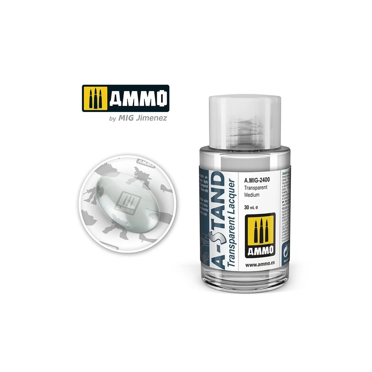 A-STAND Medium Transparent Paint 30ml Mig - A.MIG-2400