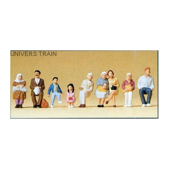 PREISER_10385-Preiser 10385 Personnages, pour le bus et le train
