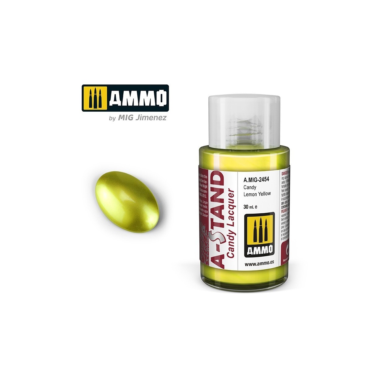 A-STAND Lemon Yellow Candy Paint 30ml Mig - A.MIG-2454