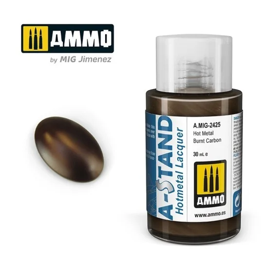 A.MIG-2425-Peinture A-STAND Hot Metal Carbone brûlé 30ml Mig - A.MIG-2425