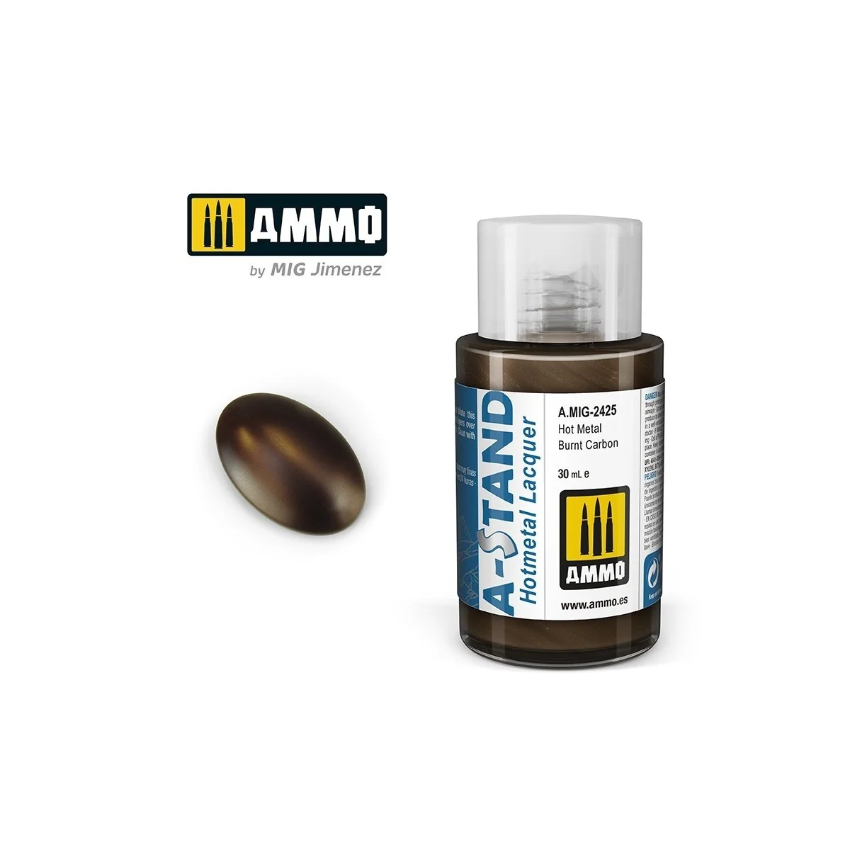 A-STAND Hot Metal Burnt Carbon Paint 30ml Mig
