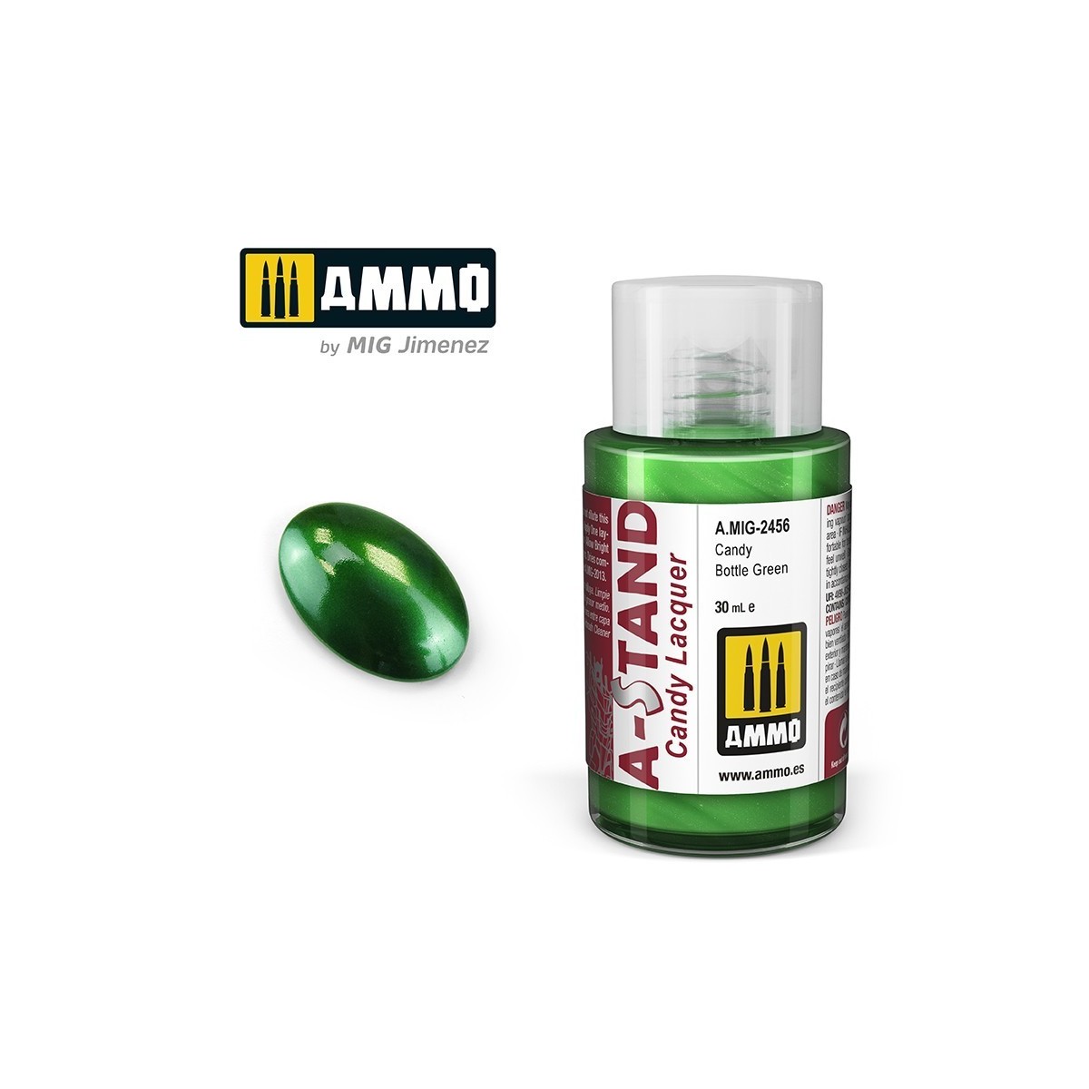 Peinture A-STAND Vert Bouteille Candy 30ml Mig AMMO - MIG Jimenez A.MIG-2456 - 1