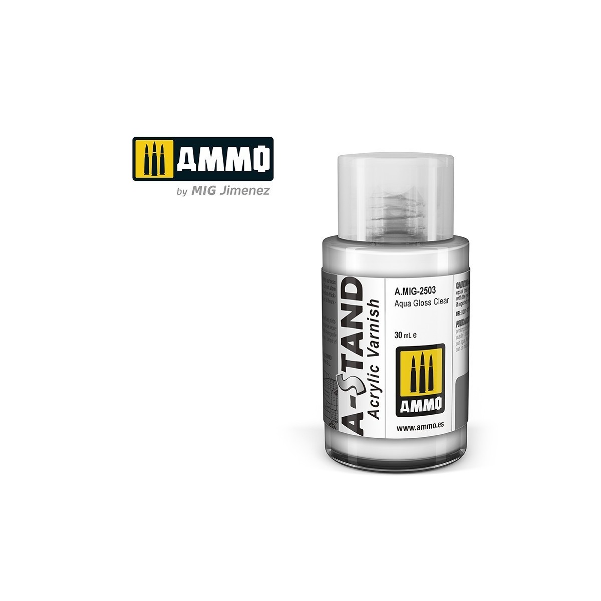 A-STAND Aqua Gloss Varnish Paint 30ml Mig