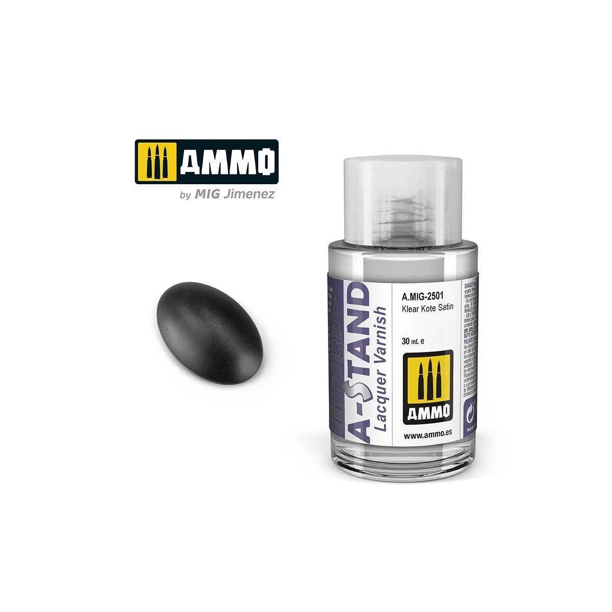 Peinture A-STAND Vernis Klear Kote Satin 30ml Mig AMMO - MIG Jimenez A.MIG-2501 - 1