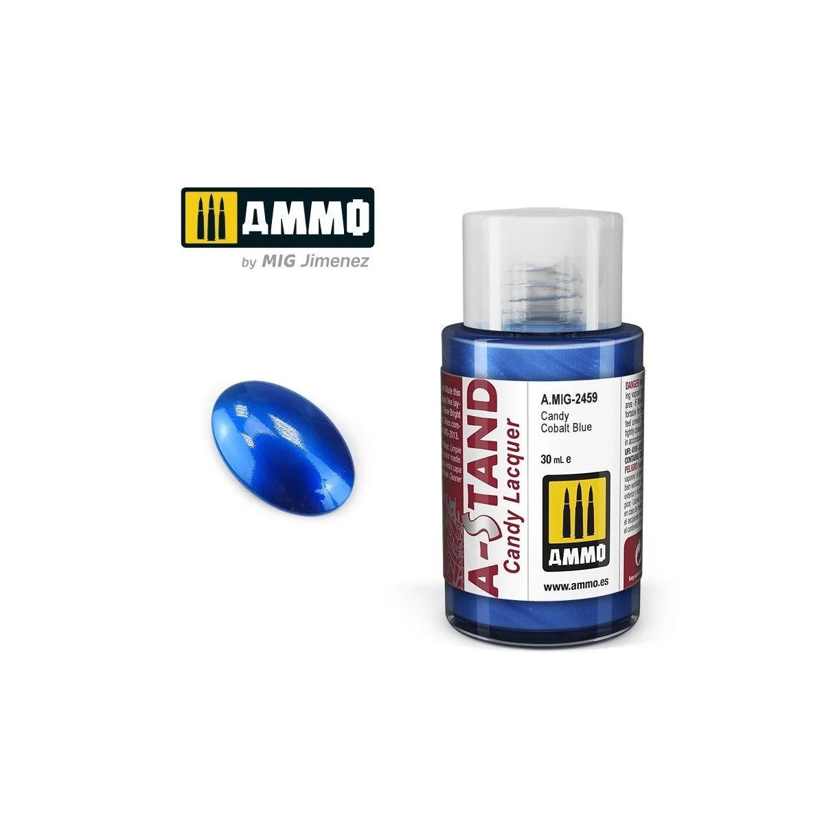 A-STAND Cobalt Blue Candy Paint 30ml Mig - A.MIG-2459