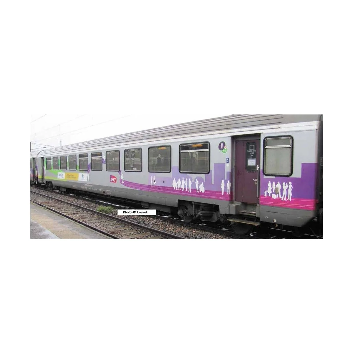 Piko 97134 Set de 2 voitures Corail Vtu, 1 + 2 CL, Intercités REMI, SNCF Piko Piko_97134 - 6