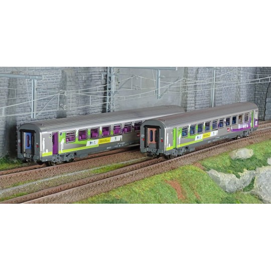 Piko_97134-Piko 97134 Set de 2 voitures Corail Vtu, 1 + 2 CL, Intercités REMI, SNCF
