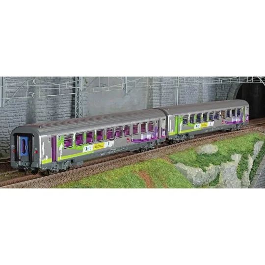 Piko_97134-Piko 97134 Set de 2 voitures Corail Vtu, 1 + 2 CL, Intercités REMI, SNCF