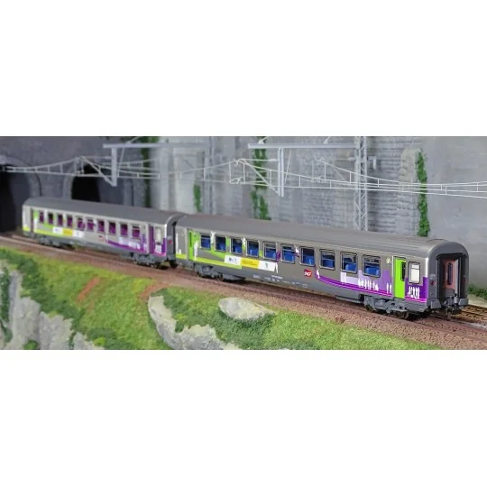 Piko_97134-Piko 97134 Set of 2 Corail Vtu coaches, 1 + 2 CL, Intercités REMI, SNCF