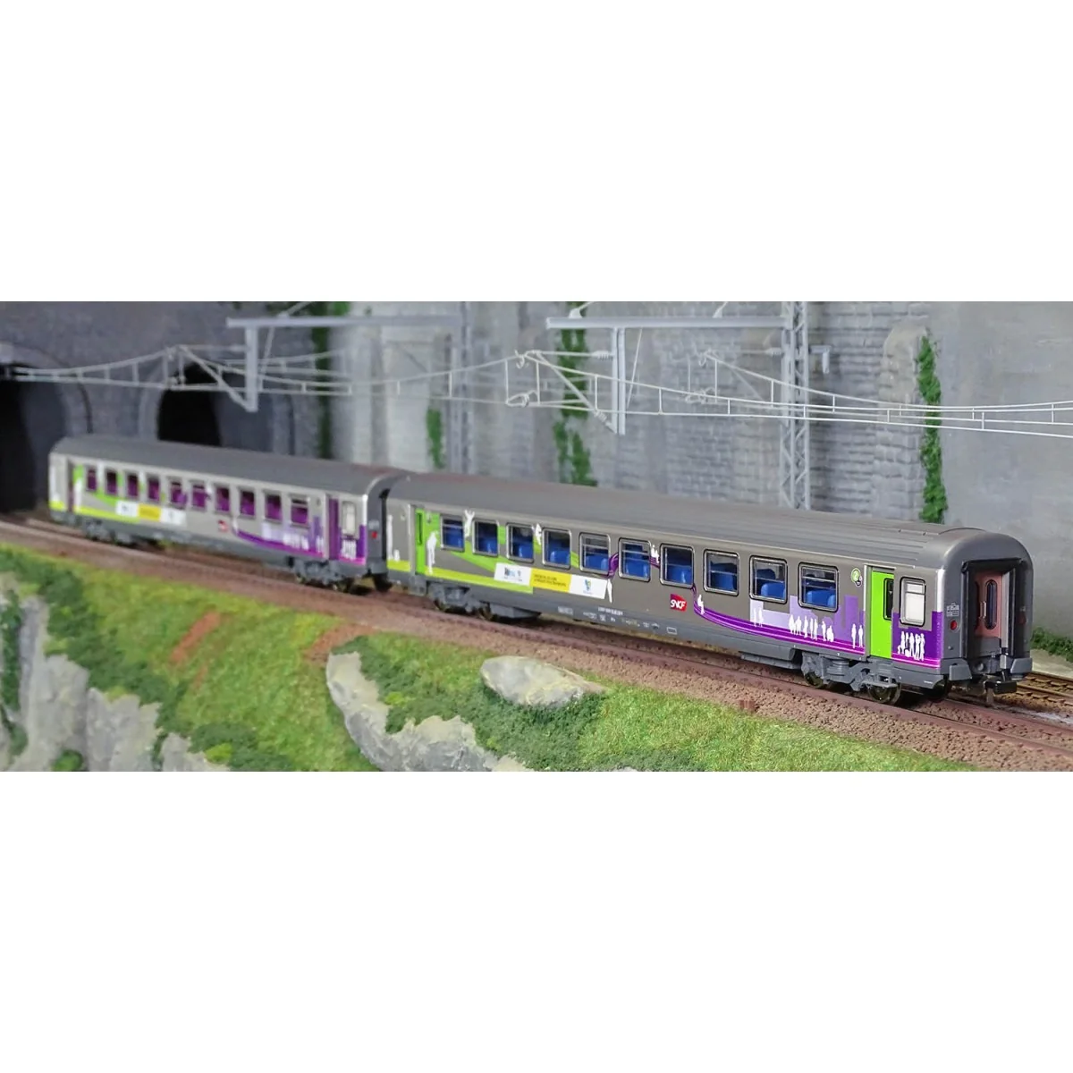 Piko 97134 Set de 2 voitures Corail Vtu, 1 + 2 CL, Intercités REMI, SNCF Piko Piko_97134 - 5