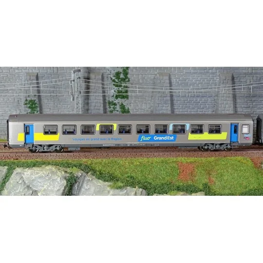 Piko_97312-Piko 97312 Set de 2 voitures Corail Vtu, 2ème classe, Fluo Grand Est, SNCF