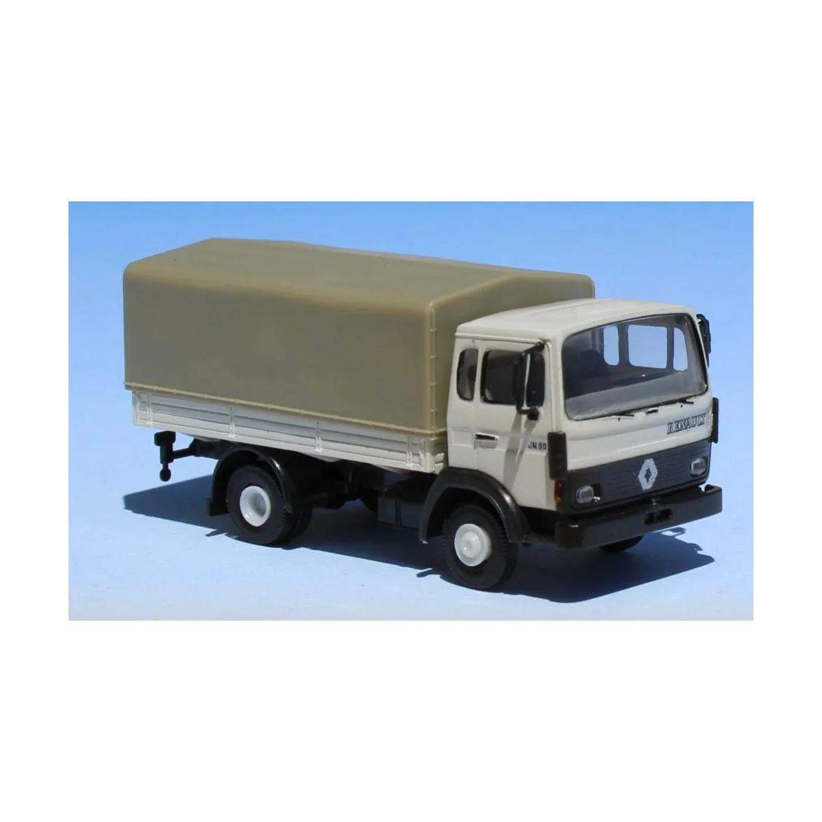 Sai 3641 Renault JN90 covered truck, white, beige tarpaulin - Sai -... Sai 3641 Renault JN90 covered truck, white, beige tarpaulin - Sai -...