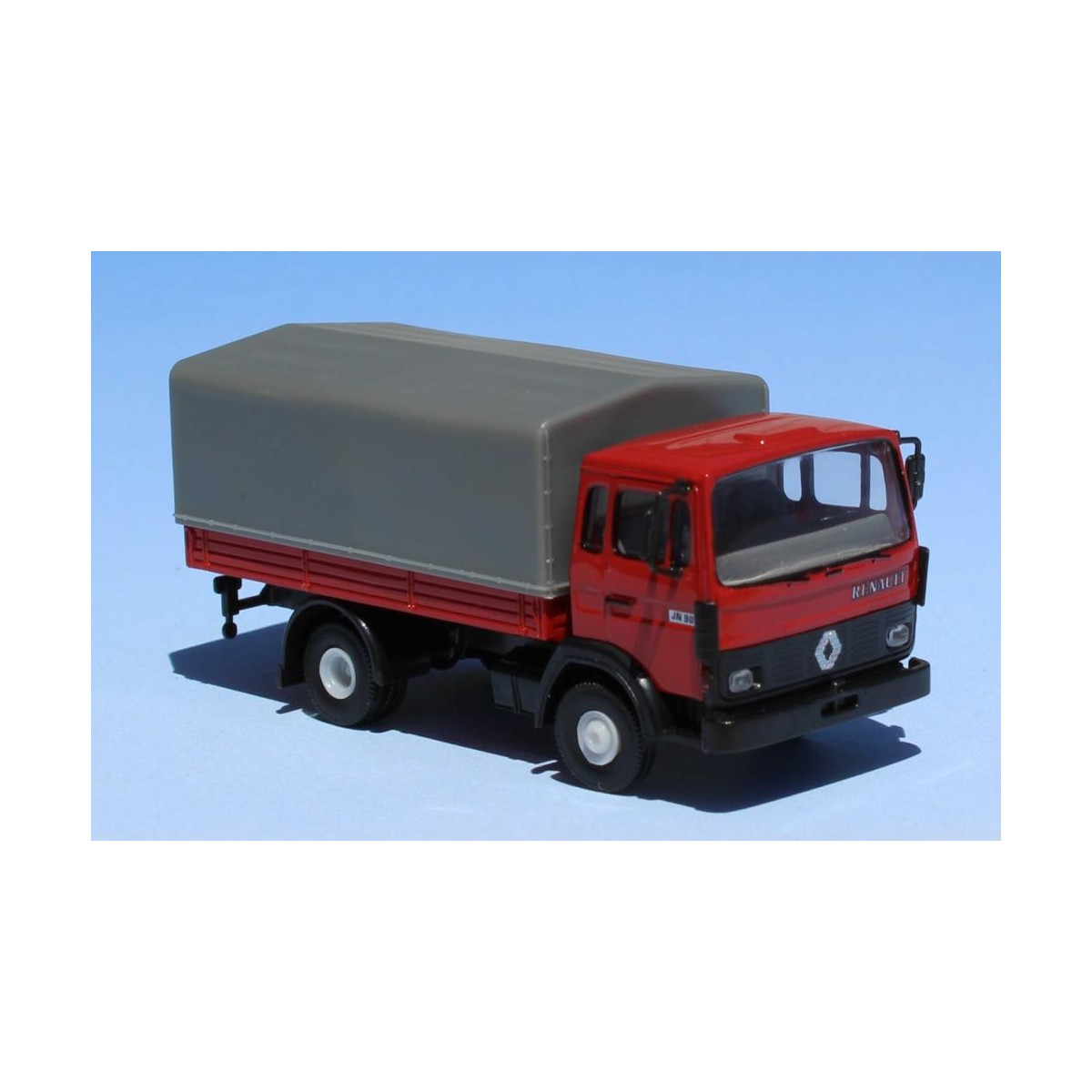 Sai 3642 Renault Camion bâché JN90, rouge, bâche gris Sai Sai_3642 - 1
