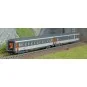 Piko_94504-Piko 94504 Set de 2 voitures Corail Vu, 2ème classe et fourgon, SNCF, échelle N