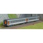 Piko_94504-Piko 94504 Set of 2 Corail Vu coaches, 2nd class and baggage car, SNCF, N scale