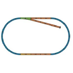 Piko COFF-VOIES2 Oval track box with siding - Piko - Piko_COFF-VOIES2