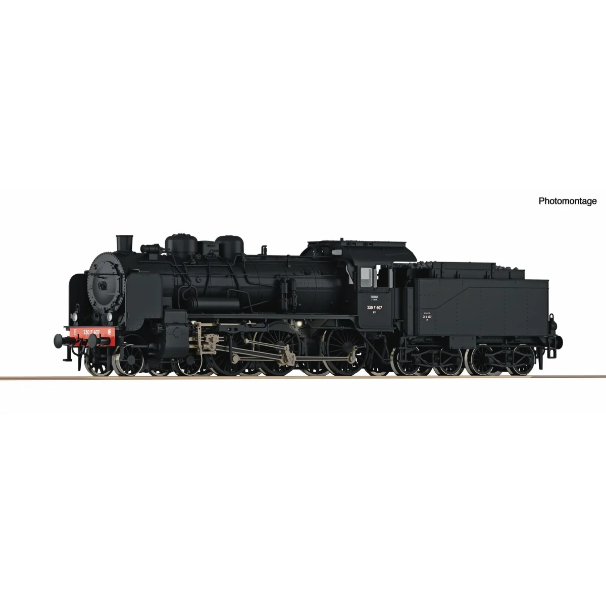 Roco 71386 230 F 607 Steam Locomotive, SNCF, digital sound, smoke -...
