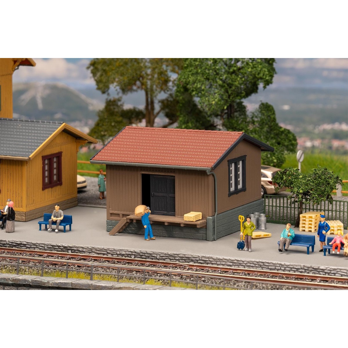 Faller 120099 Model Kit, Small Goods Hall - Faller_120099