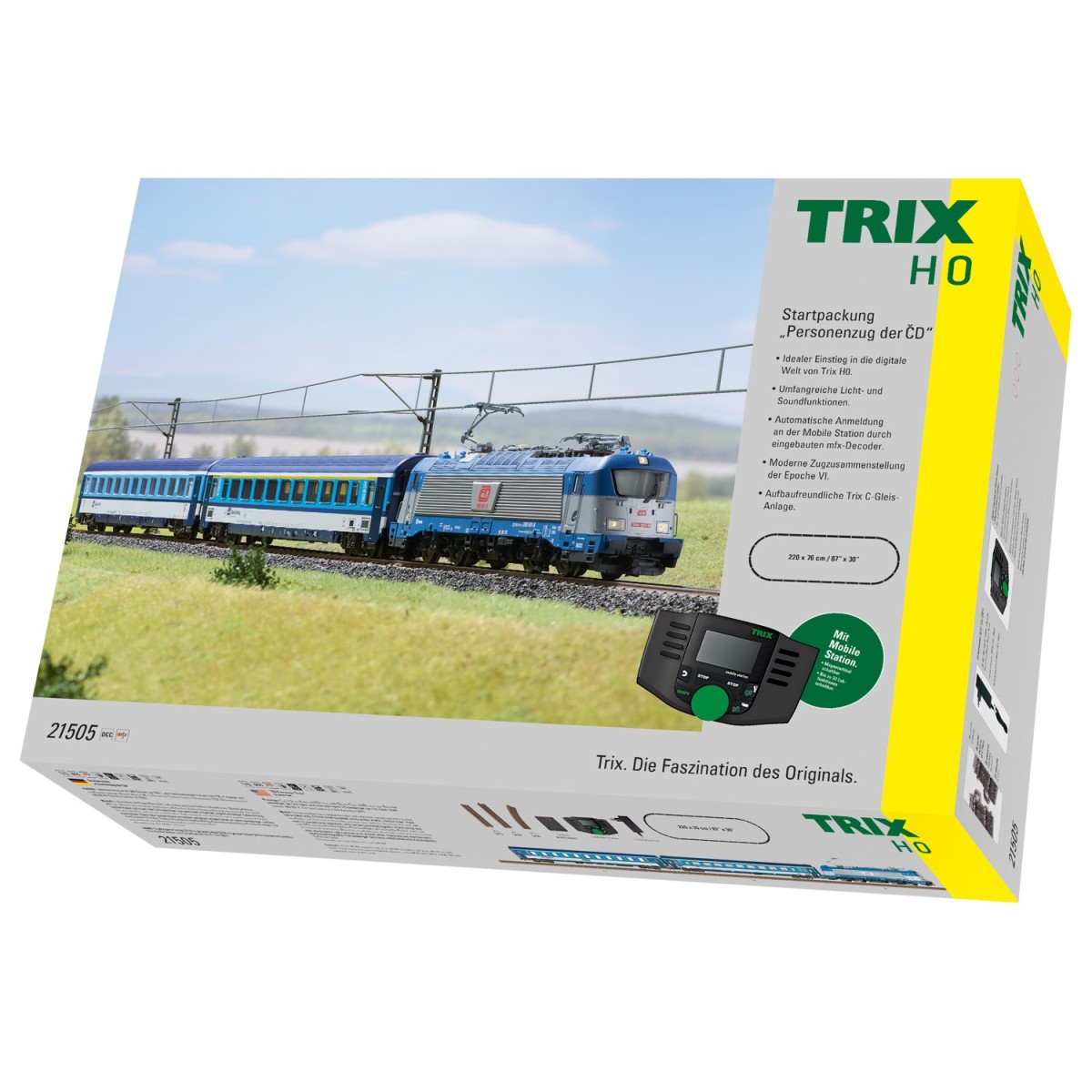 Trix 21505 Starter Set for BR 380 Electric Passenger Train, CD, Dig...